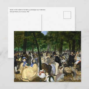 Edouard Manet - Music in the Tuileries Gardens Postcard