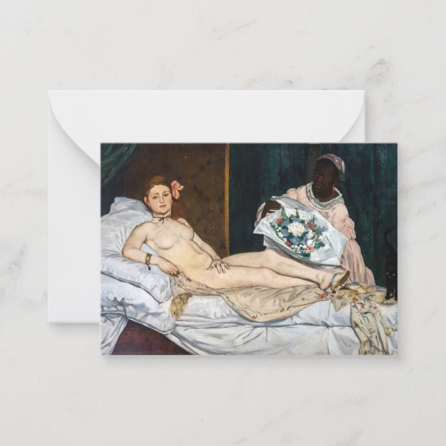 Edouard Manet - Olympia Card (Front)