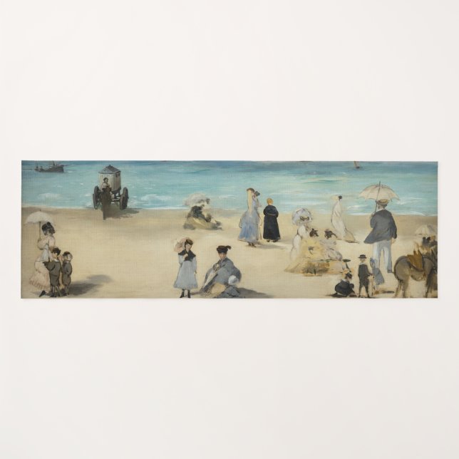 Edouard Manet - On the Beach, Boulogne-sur-Mer Yoga Mat (Front (Horizontal))
