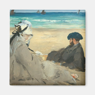 Edouard Manet - On the Beach Magnet