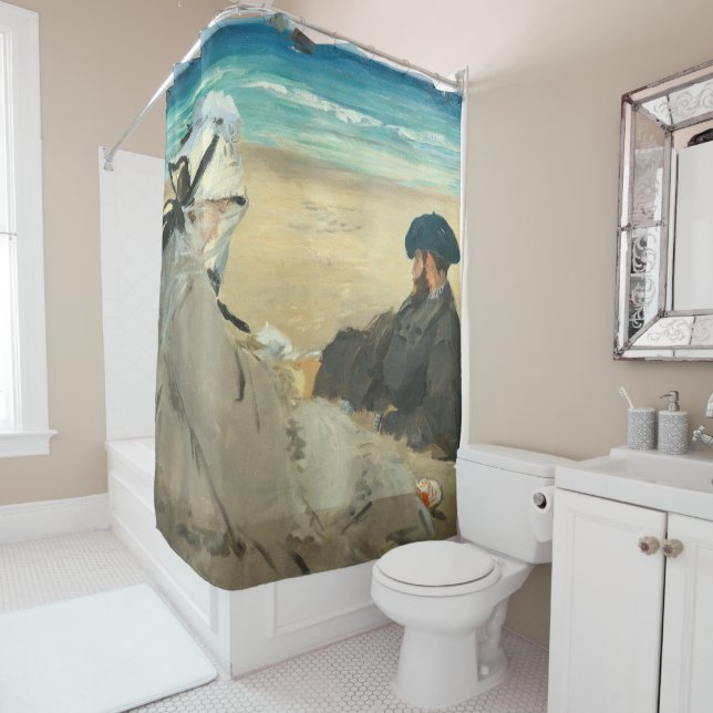 Edouard Manet - On the Beach Shower Curtain (In Situ)