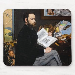 Edouard Manet - Portrait of Emile Zola Mouse Pad