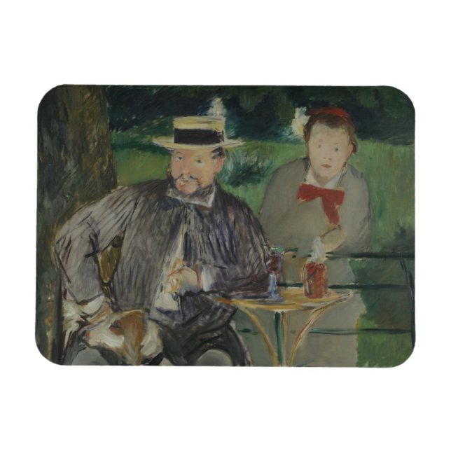 Edouard Manet - Portrait of Ernest Hoschedé Magnet (Horizontal)