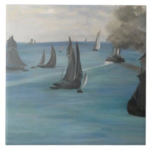 Edouard Manet - Sea View, Calm Weather Tile