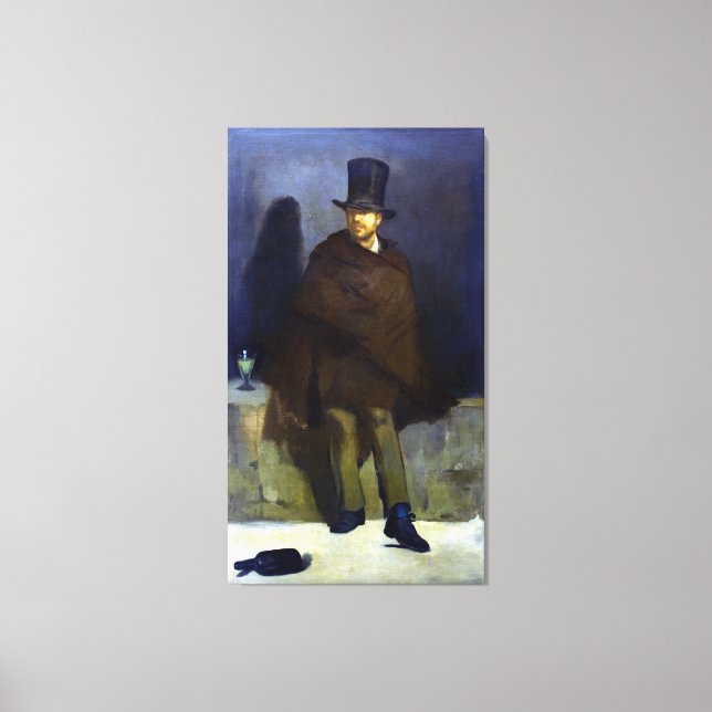 Edouard Manet The Absinthe Drinker Canvas Print (Front)