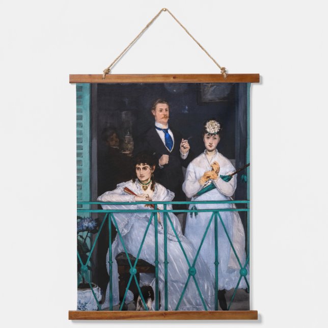 Edouard Manet - The Balcony / Le Balcon Hanging Tapestry (Front)