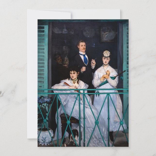 Edouard Manet - The Balcony / Le Balcon Invitation (Front)