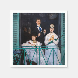Edouard Manet - The Balcony / Le Balcon Napkin