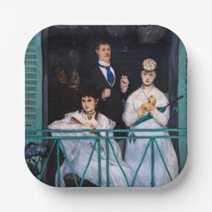 Edouard Manet - The Balcony / Le Balcon Paper Plate