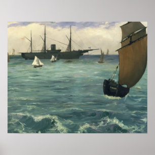 Edouard Manet - The Kearsarge at Boulogne Poster
