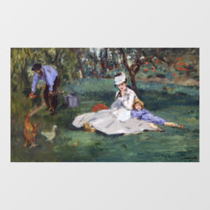 Edouard Manet - The Monet family in their garden