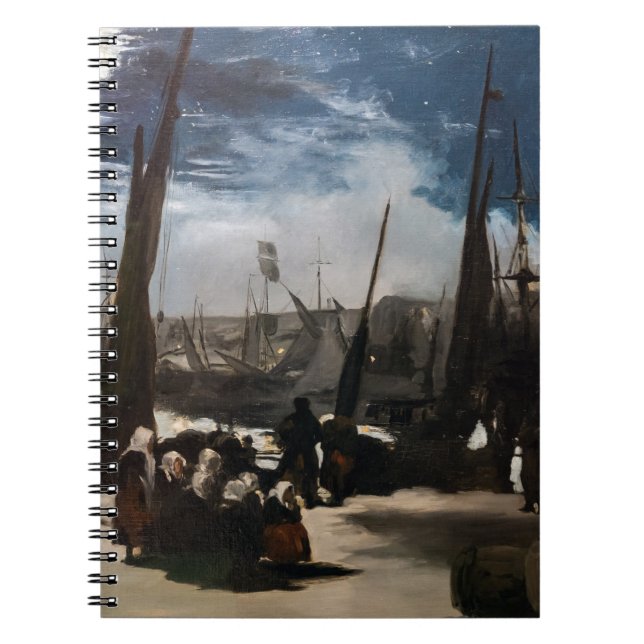 Edouard Manet - The Port of Boulogne by Moonlight Notebook (Front)