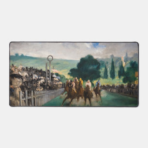 Edouard Manet - The Races at Longchamp Desk Mat
