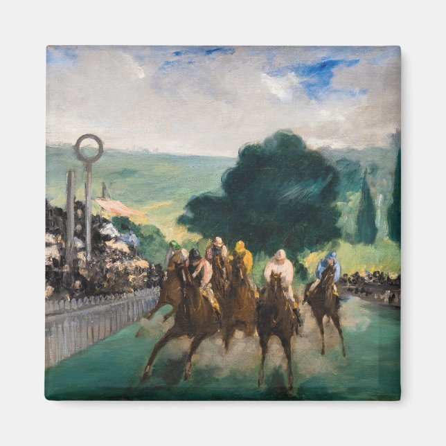 Edouard Manet - The Races at Longchamp Magnet (Front)