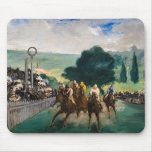 Edouard Manet - The Races at Longchamp Mouse Pad