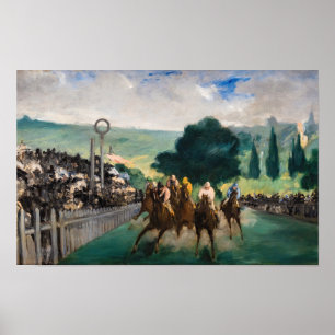 Edouard Manet - The Races at Longchamp Poster