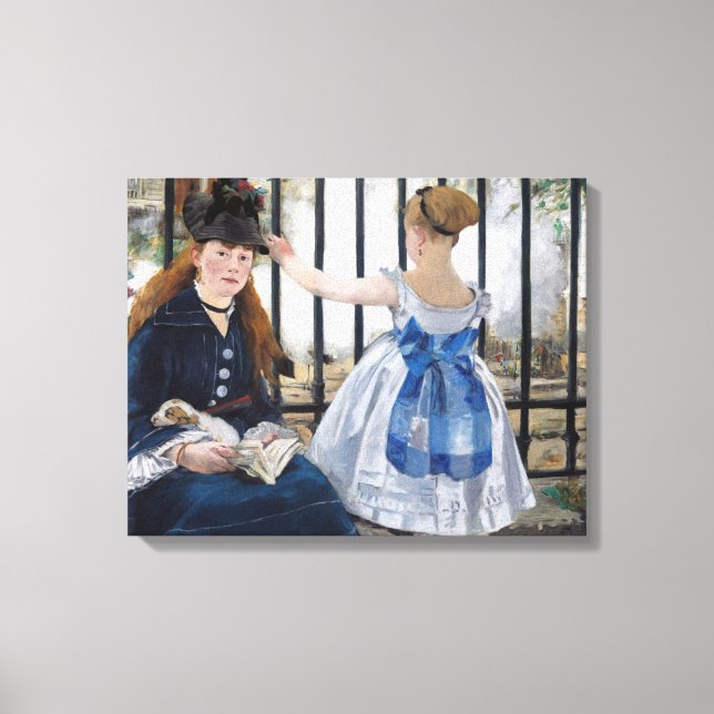Edouard Manet - The Railway Canvas Print (Front)