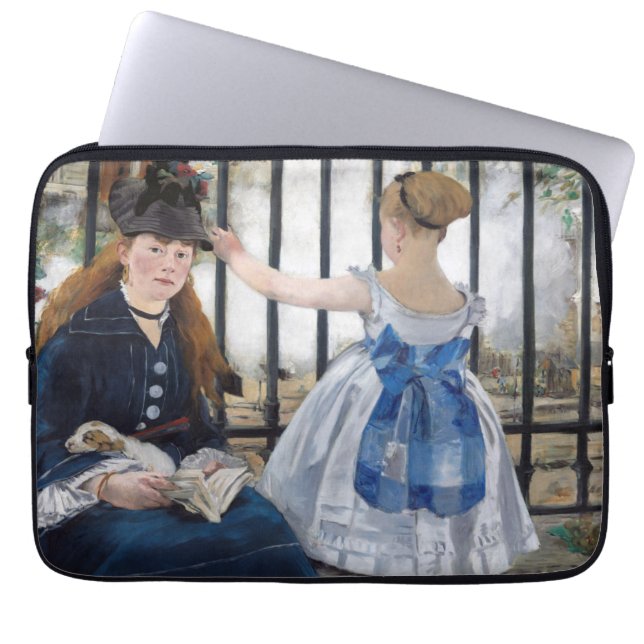 Edouard Manet - The Railway Laptop Sleeve (Front)
