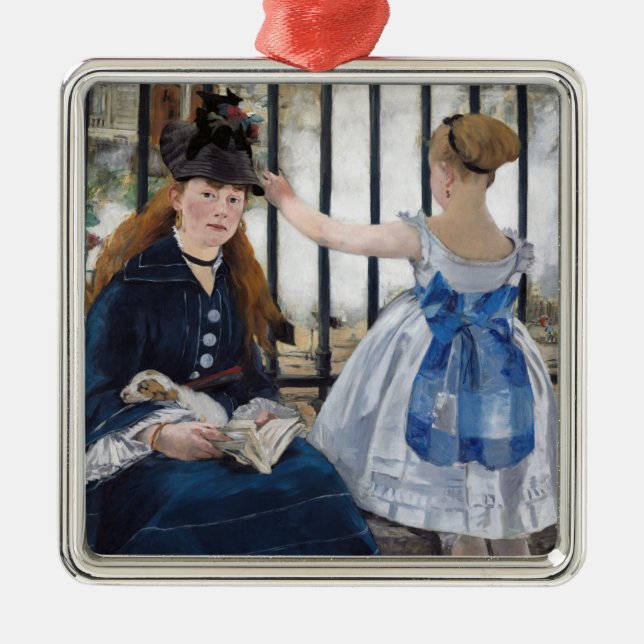 Edouard Manet - The Railway Metal Tree Decoration (Front)