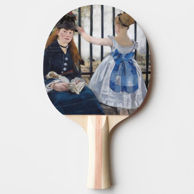 Edouard Manet - The Railway Ping Pong Paddle (Front)