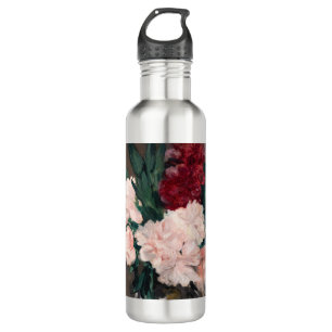 Edouard Manet - Vase of Peonies on Small Pedestal 710 Ml Water Bottle