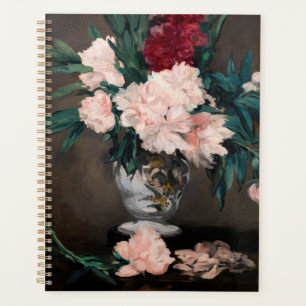 Edouard Manet - Vase of Peonies on  Small Pedestal Planner