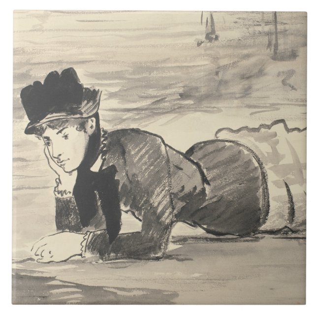 Edouard Manet - Woman Lying on the Beach Tile (Front)