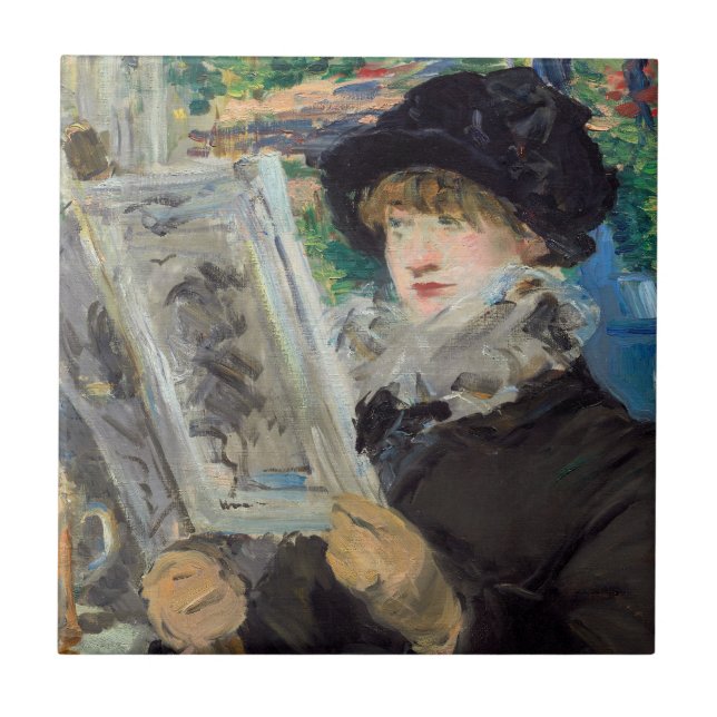 Edouard Manet - Woman Reading Tile (Front)