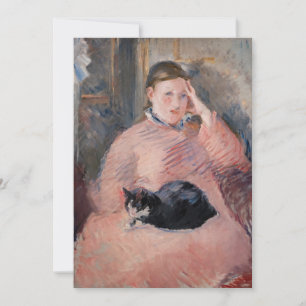 Edouard Manet - Woman with a Cat Thank You Card