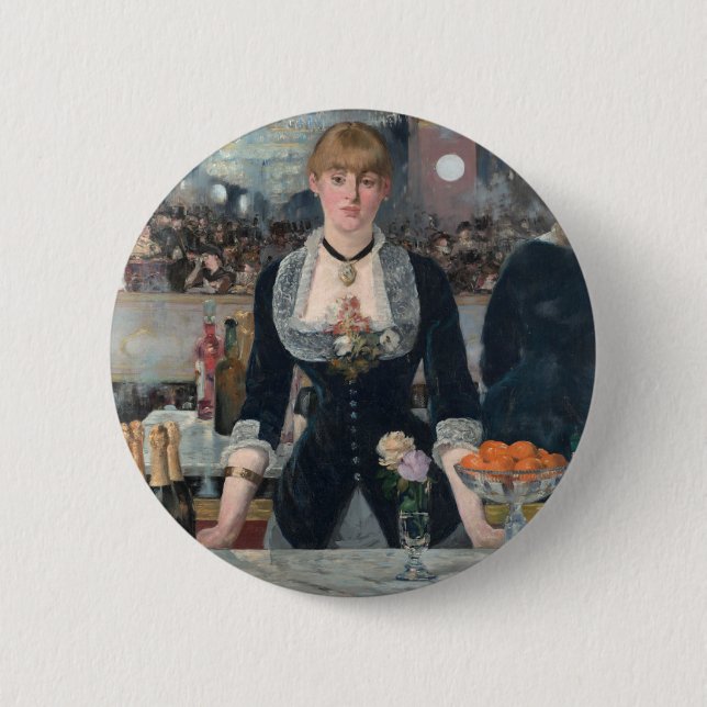 Edouard Manet's A Bar at the Folies-Bergère 6 Cm Round Badge (Front)
