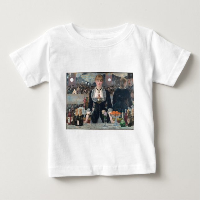 Edouard Manet's A Bar at the Folies-Bergère Baby T-Shirt (Front)