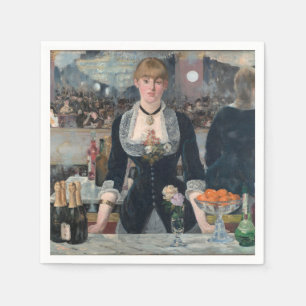 Edouard Manet's A Bar at the Folies-Bergère Napkin
