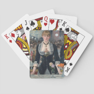 Edouard Manet's A Bar at the Folies-Bergère Playing Cards