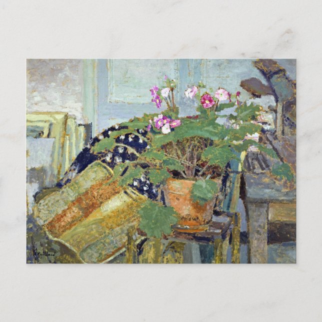 Edouard Vuillard Le Pot de fleurs (Pot of Flowers) Postcard (Front)