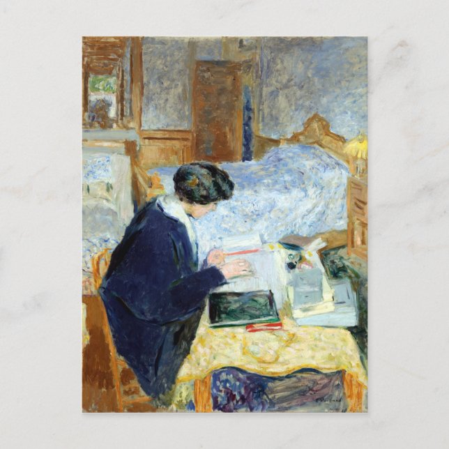 Edouard Vuillard Lucy Hessel Reading Postcard (Front)