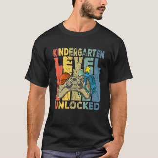 Edry Kindergarten Level Unlocked Student Back To S T-Shirt