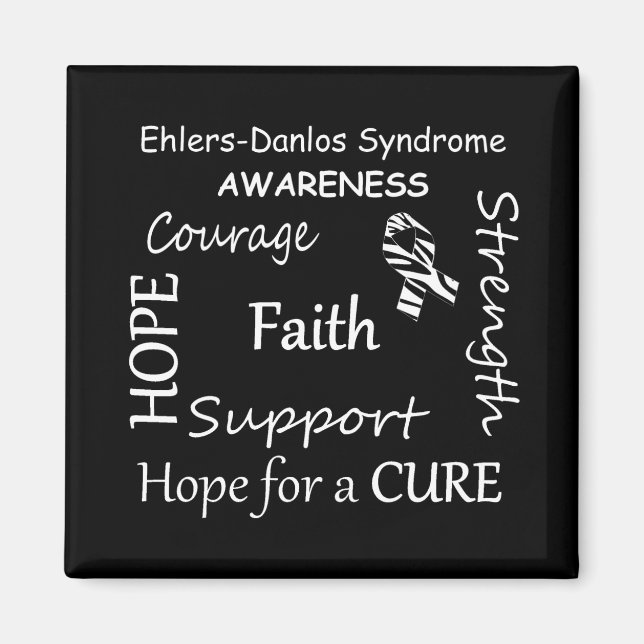 EDS Awareness Words of Encouragement Magnet (Front)