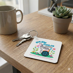 EDS Awareness Zebra Keychain