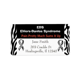 EDS Ehlers-Danlos Syndrome Mailing Address Label