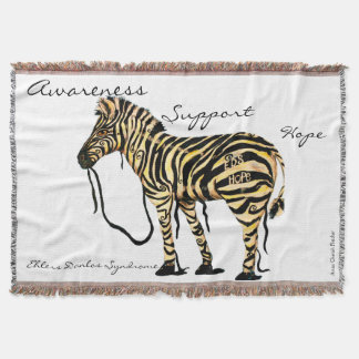 EDS Hope Awareness Support Throw Blanket