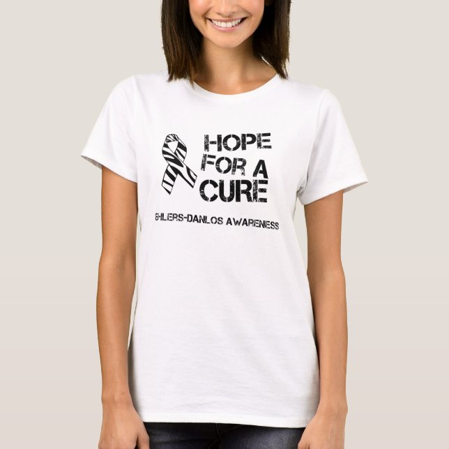 EDS Hope for a Cure Zebra Stripe Ribbon Shirt (Front)