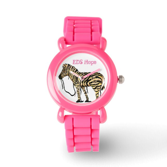 EDS Hope Pink Girls Zebra Watch (Front)