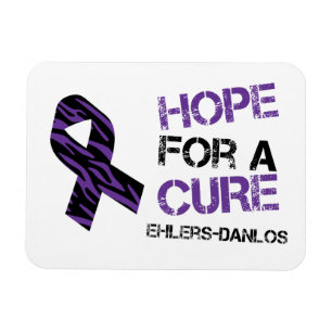 EDS Purple Zebra Ribbon Flexible Magnet