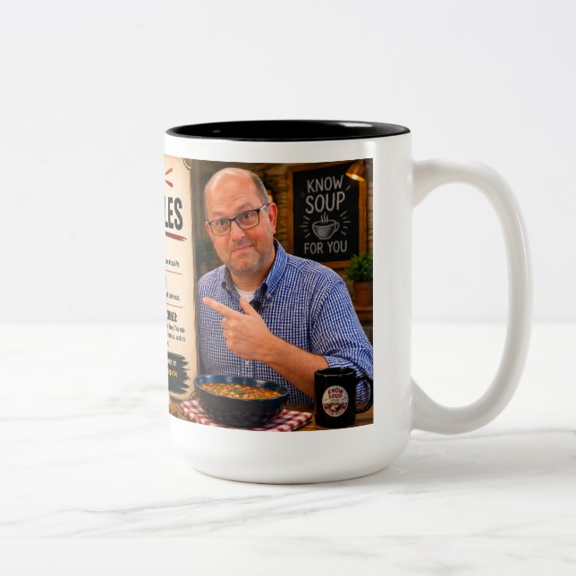 Ed's Soup Rules KSFY Two-Tone Coffee Mug (Right)