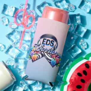 EDS Warrior Ehlers-Danlos Syndrome T-Shirt Seltzer Can Cooler