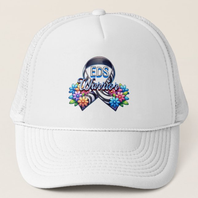 EDS Warrior | Ehlers-Danlos Syndrome T-Shirt Trucker Hat (Front)