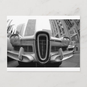 Edsel in NYC Postcard