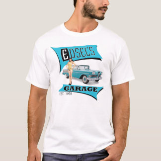 Edsel's Garage in Blue T-Shirt