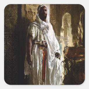 Eduard Charlemont The Moorish Chief Square Sticker