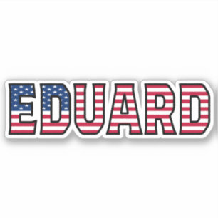 Eduard Name Vorname USA Sticker Stickerset